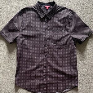 Guess - Men's Black Polka Dot Shirt - Large